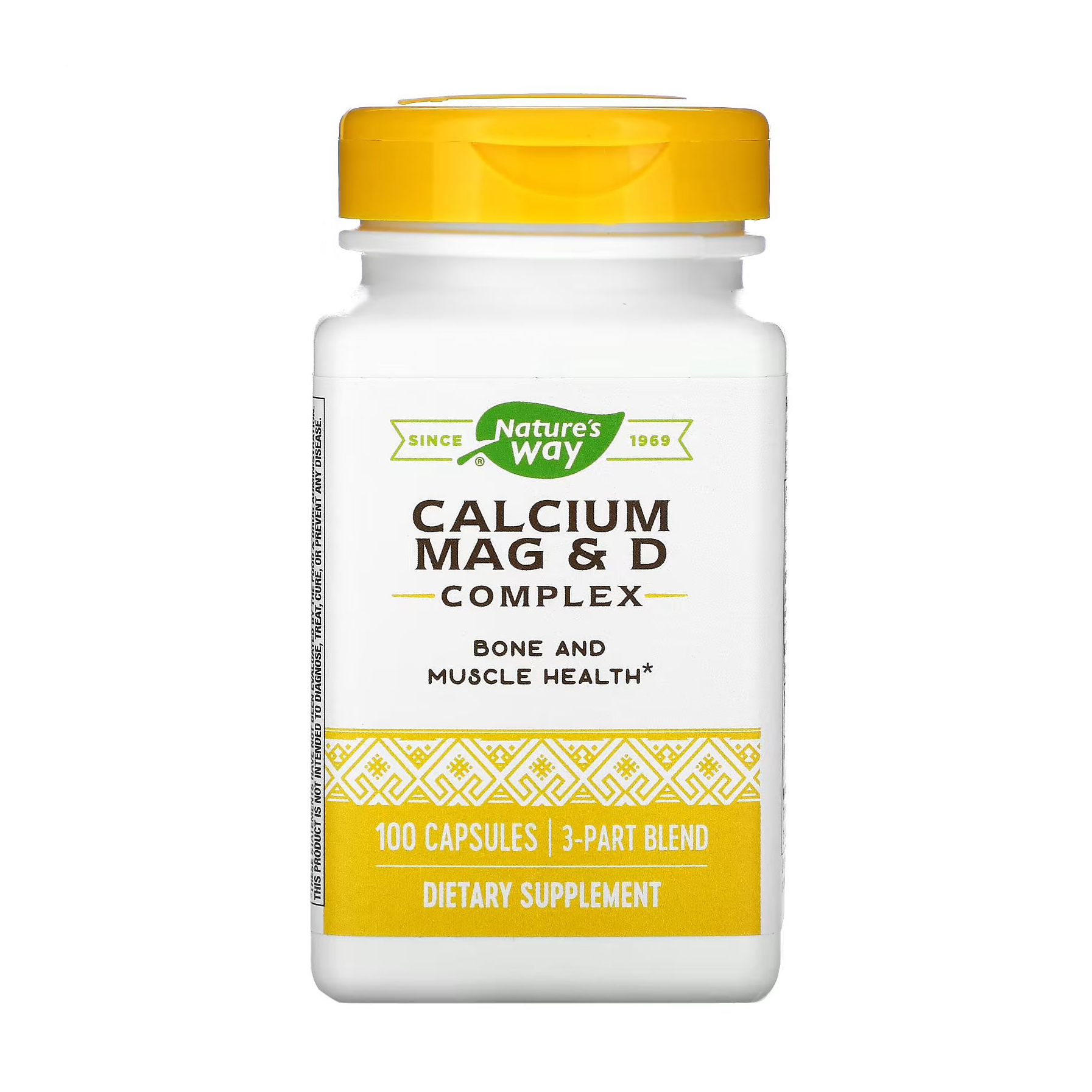 Комплекс кальцію, магнію та вітаміну D Nature's Way Calcium Mag &amp; D Complex, 100 капсул